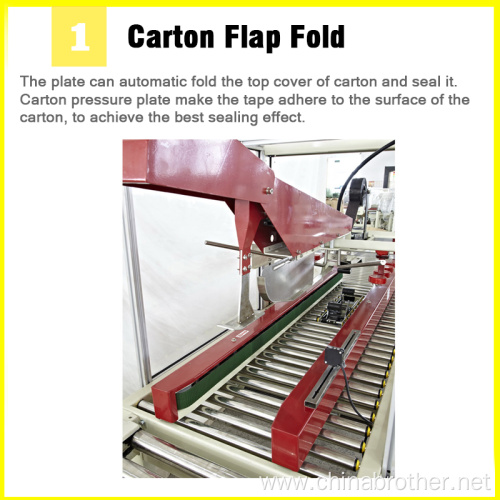 Semi Automatic Top Flap Fold Taping Carton Sealer